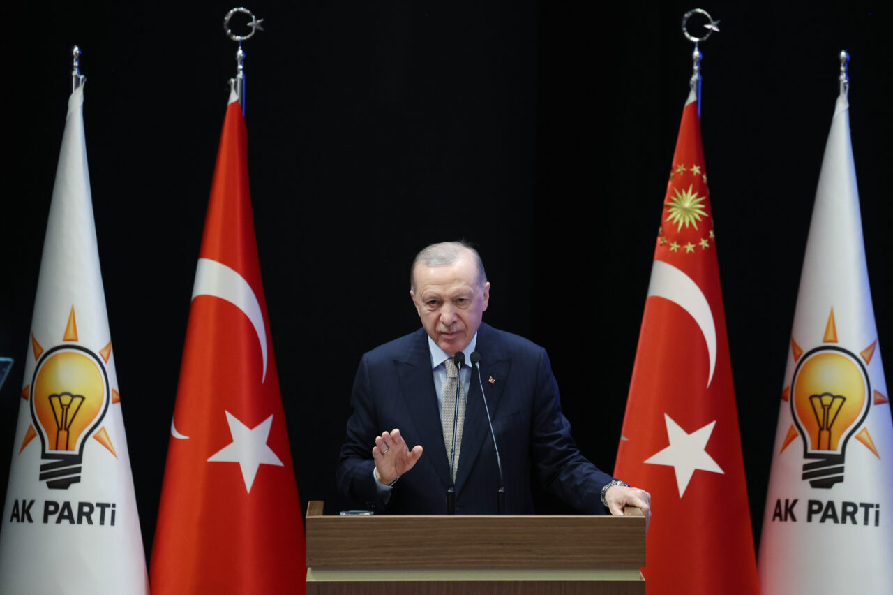 Cumhurbaşkanı Recep Tayyip Erdoğan, AK Parti Genişletilmiş İl Başkanları Toplantısı'nda konuştu. Fotoğraf: Ankara, (DHA)