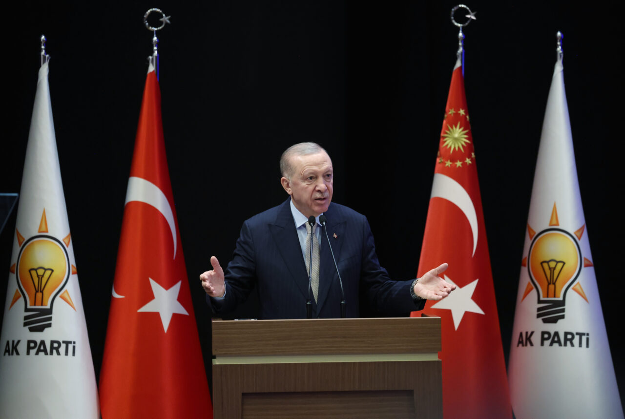 Cumhurbaşkanı Recep Tayyip Erdoğan, AK Parti Genişletilmiş İl Başkanları Toplantısı'nda konuştu. Fotoğraf: Ankara, (DHA)