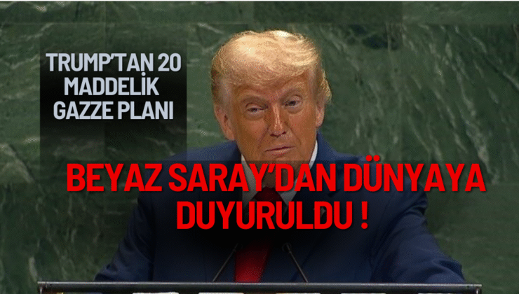 Trump’tan 20 Maddelik Gazze Planı, Beyaz Saray’dan Dünyaya Duyuruldu