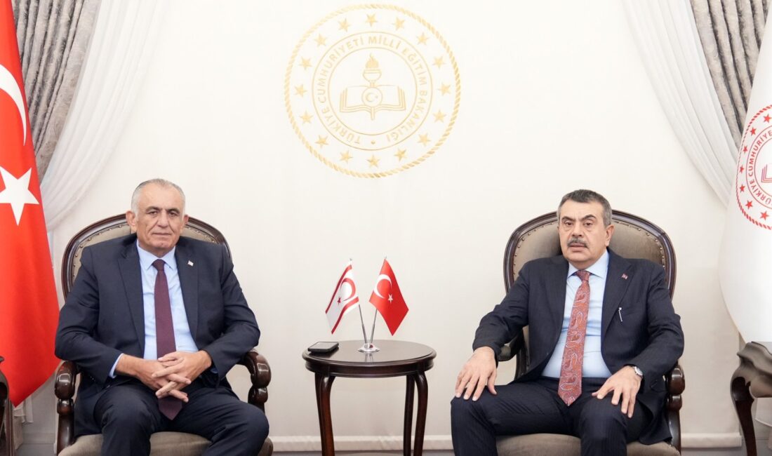 Millî Eğitim Bakanı Yusuf Tekin, KKTC’li mevkidaşı Nazım Çavuşoğlu ile