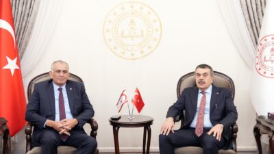 Millî Eğitim Bakanı Yusuf Tekin, KKTC’li mevkidaşı Nazım Çavuşoğlu ile
