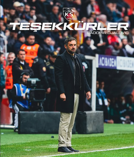 Kayserispor’da teknik direktör değişikliği yaşandı. Sarı-kırmızılı kulüp, Radomir Djalovic ile